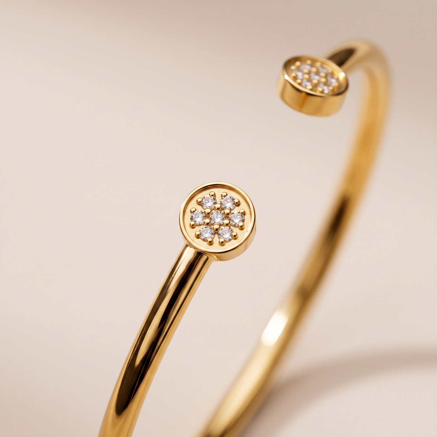 Asea Marisol Pavé Cuff — close-up detail