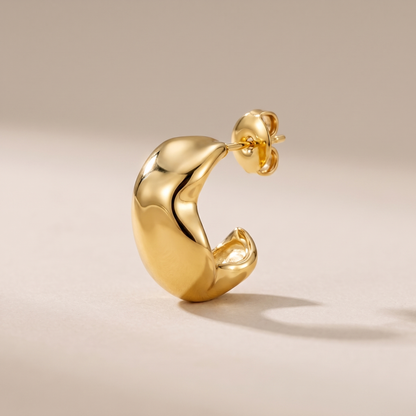 Asea Molten Flat Hoops — front view