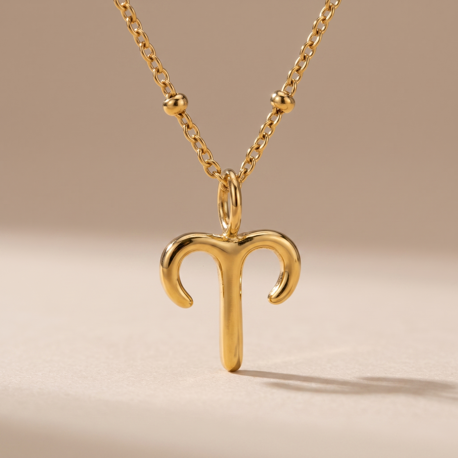 Asea Zodiac Sign Charm Necklace — close-up detail