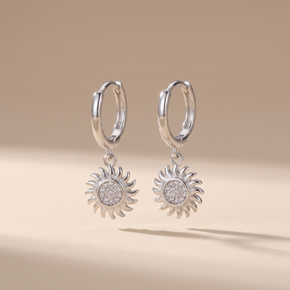 Asea Daybreak Sun Hoops — Silver Color