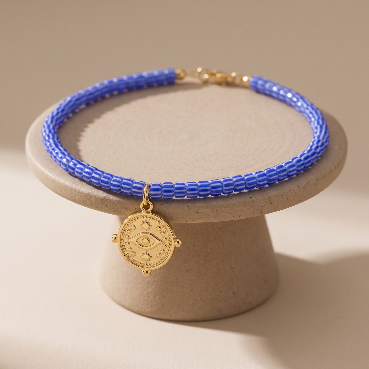 Asea Talia Beaded Greek Choker — angle