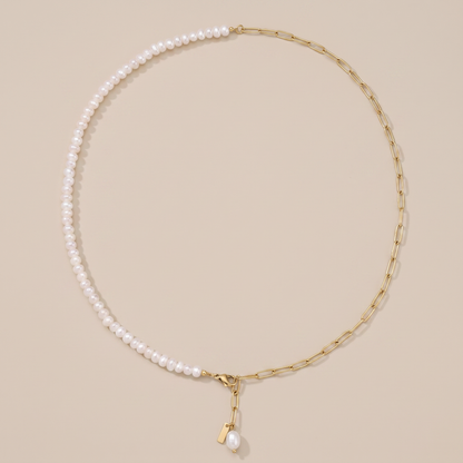 Asea La Palma Layered Pearl Anklet — front view