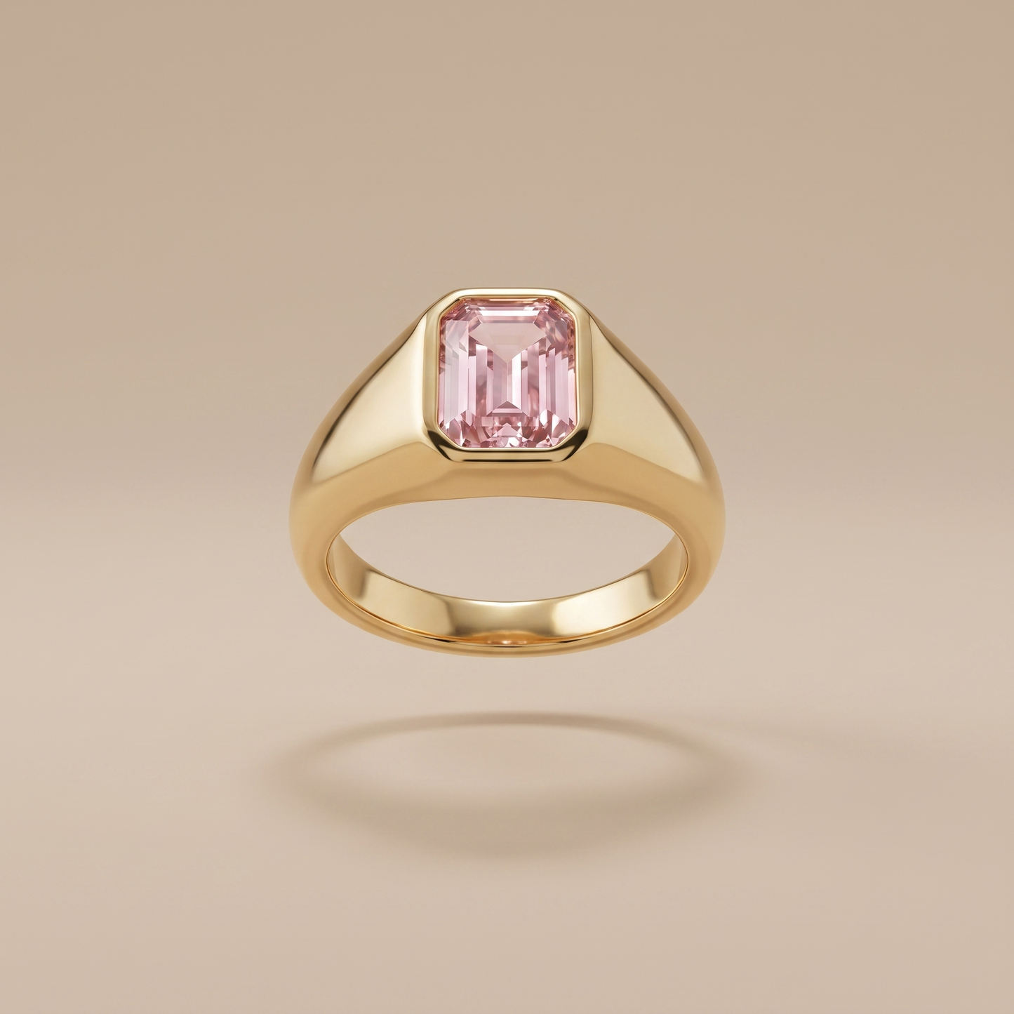 Asea Rosé Stone Ring — front view