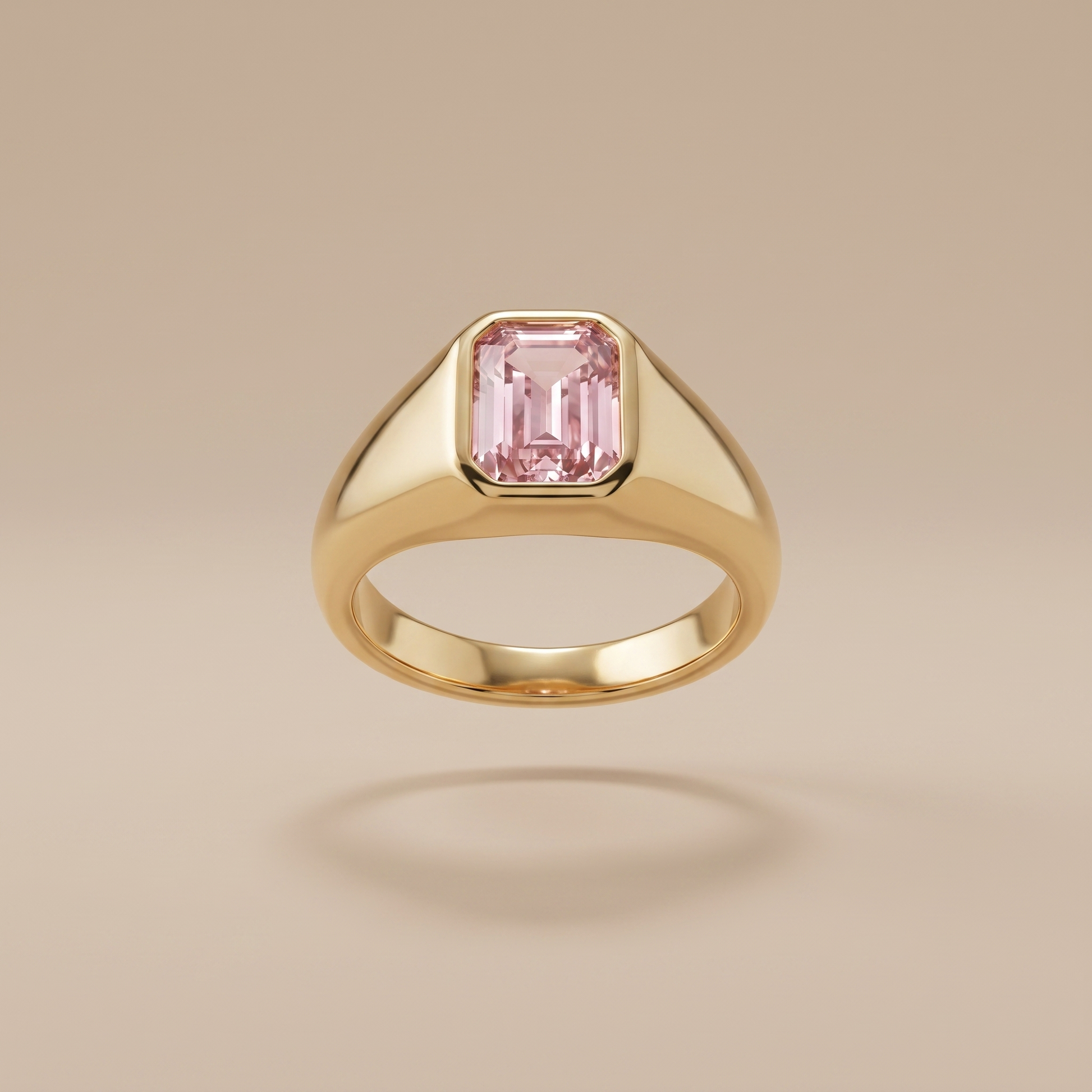 Asea Rosé Stone Ring — front view