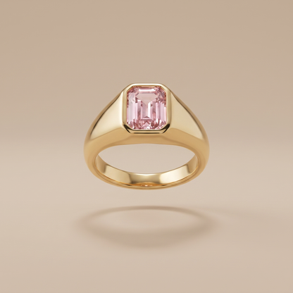 Asea Rosé Stone Ring — front view