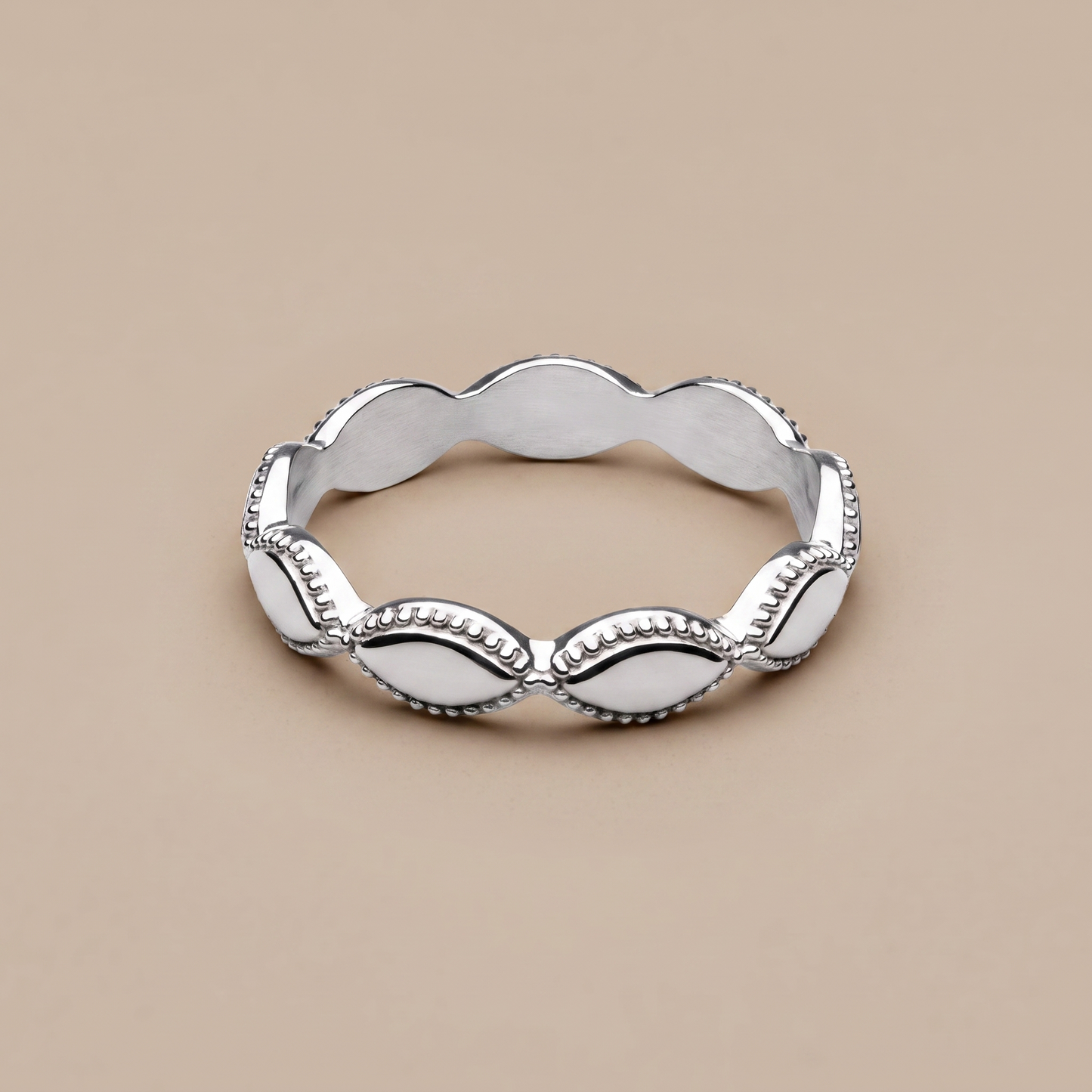 Asea Sirena Band Ring — Silver color