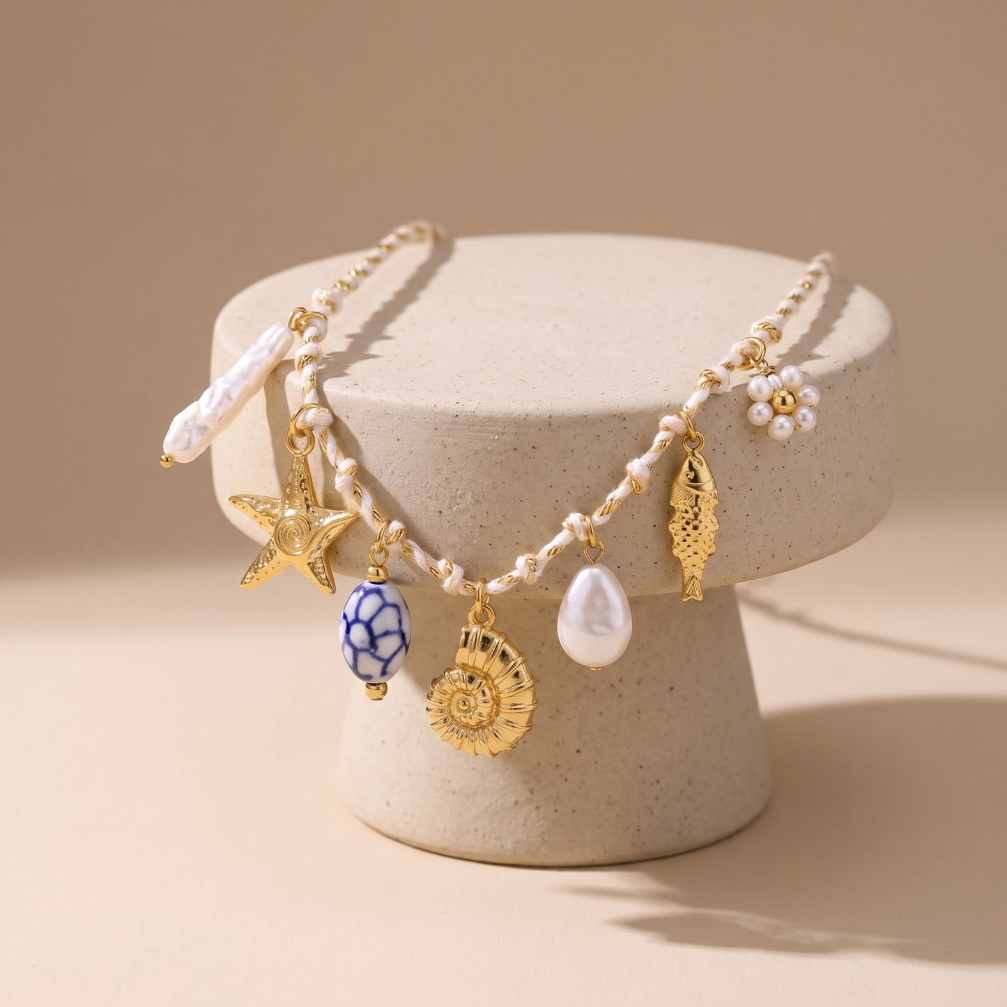 Asea High Tide Charm Necklace — angle