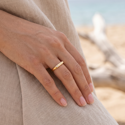Asea Clara Zircon Ring — worn by model