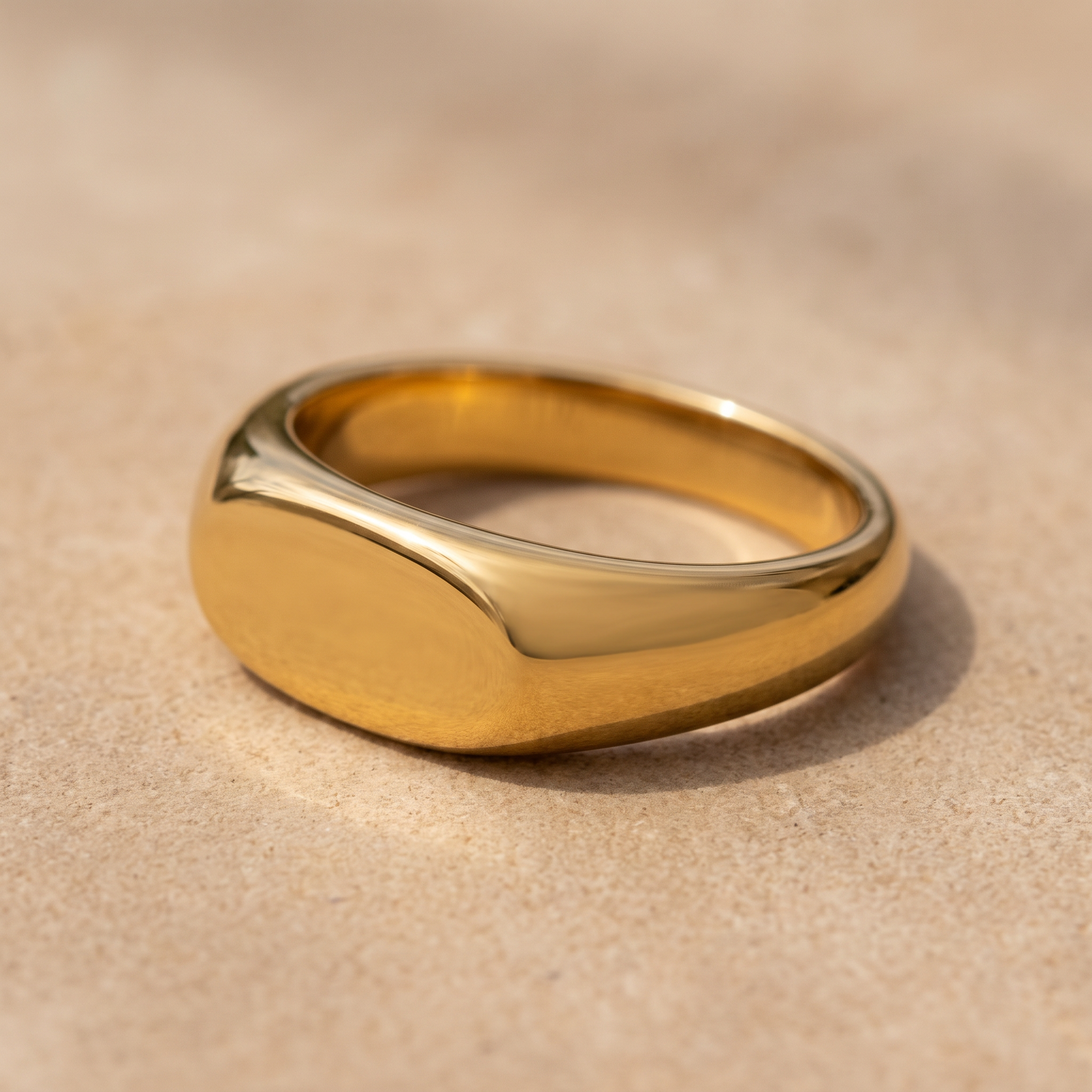 Asea Daily Signet Ring — close-up detail