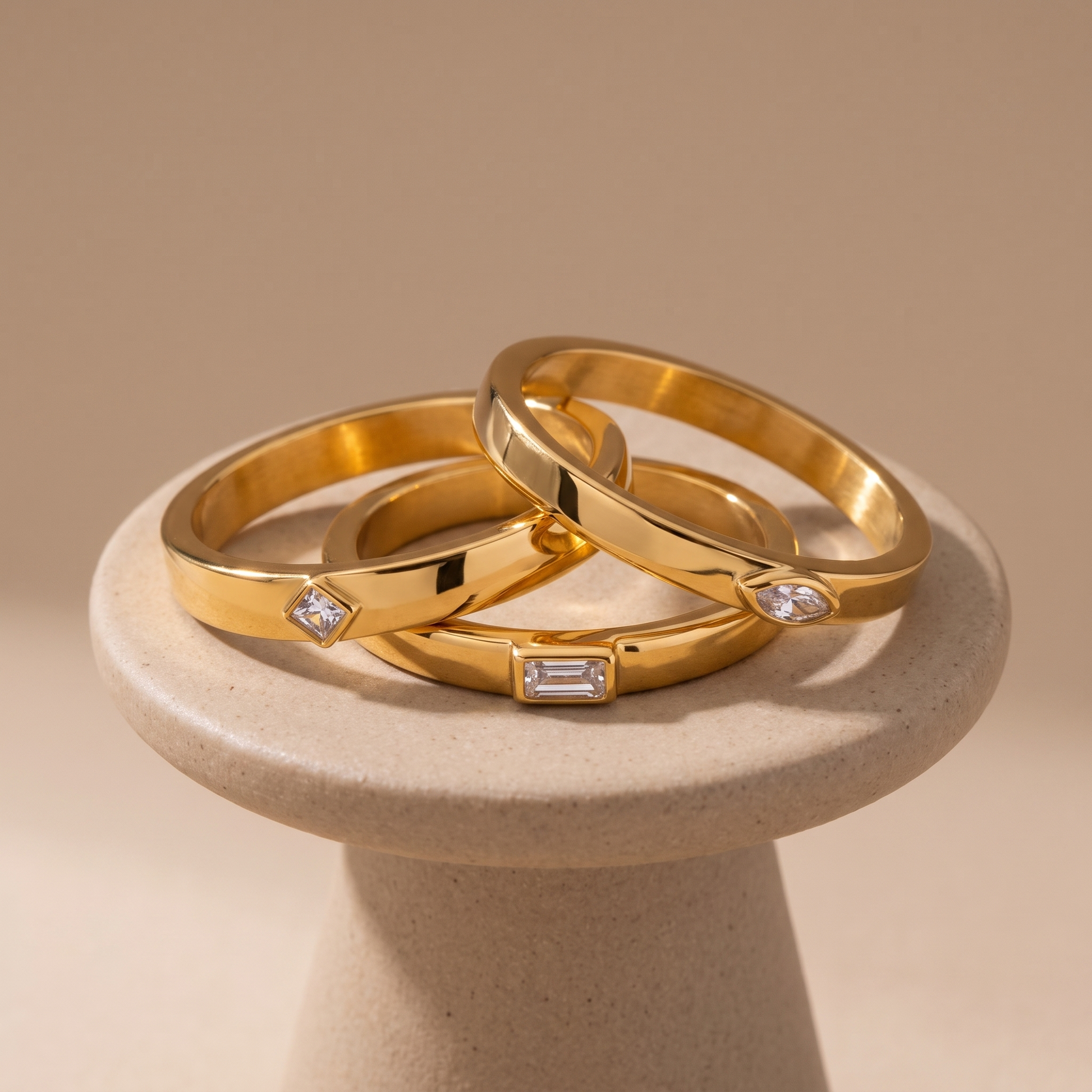 Asea Eternity Stacking Rings Trio — angle