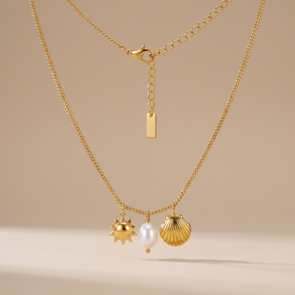 Asea Ocean Lover Trio Necklace — front view