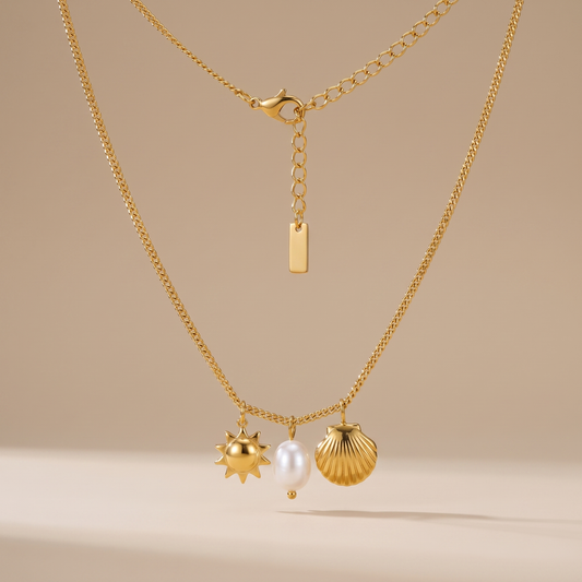 Asea Ocean Lover Trio Necklace — front view