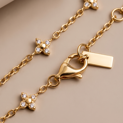 Asea Quatrefoil Charm Bracelet — close-up detail