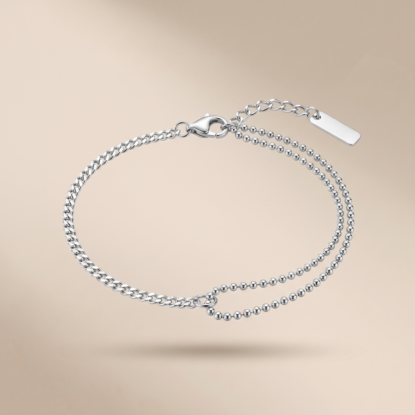 Asea Double Take Layered Bracelet — Silver color