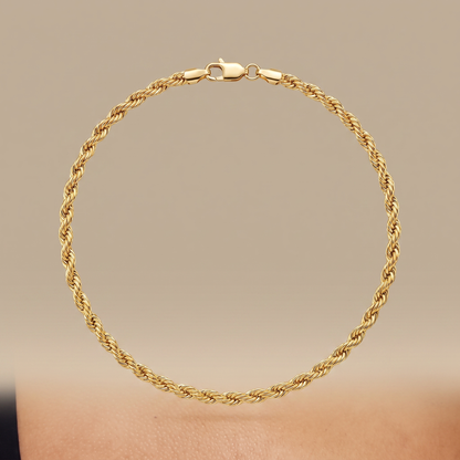 Asea Sagres Twisted Rope Necklace — 14K Gold Color