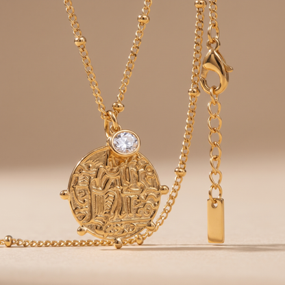 Asea Nerea Medallion Pendant Necklace — close-up detail