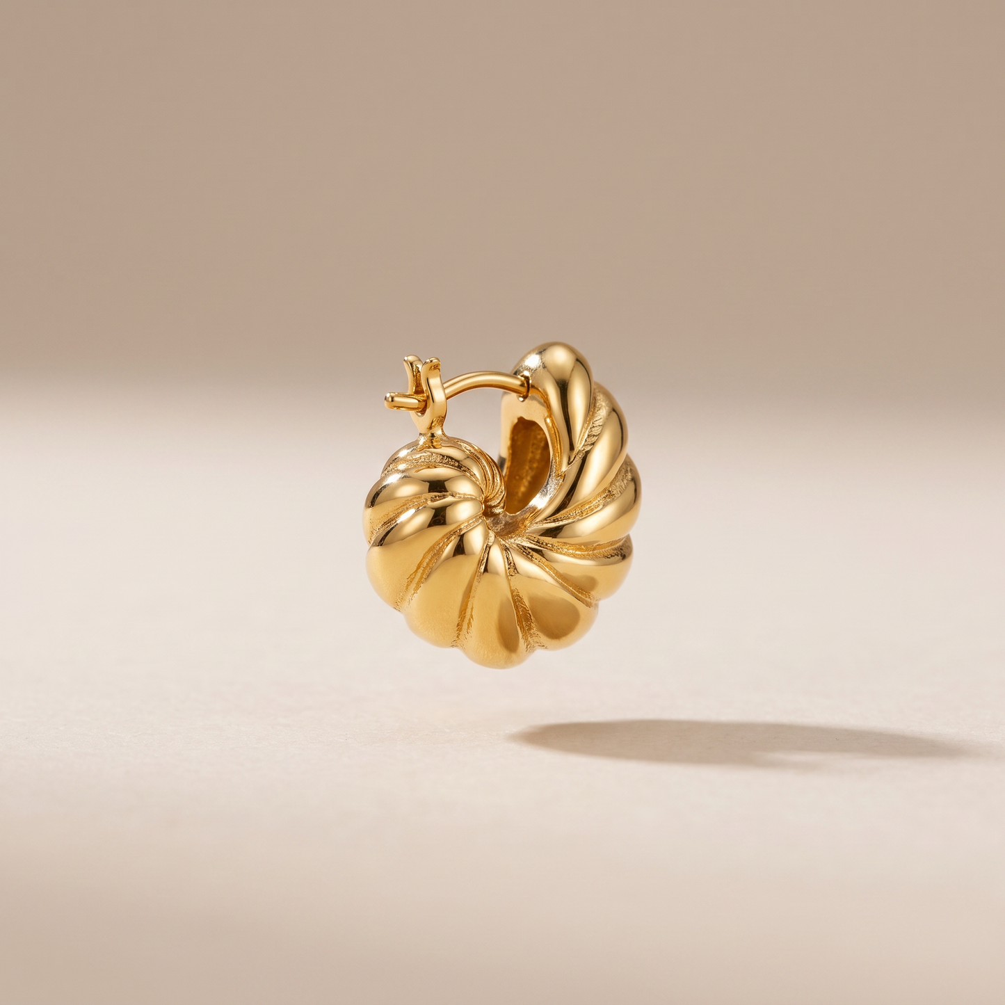 Asea Nautilus Spiral Earrings — front view