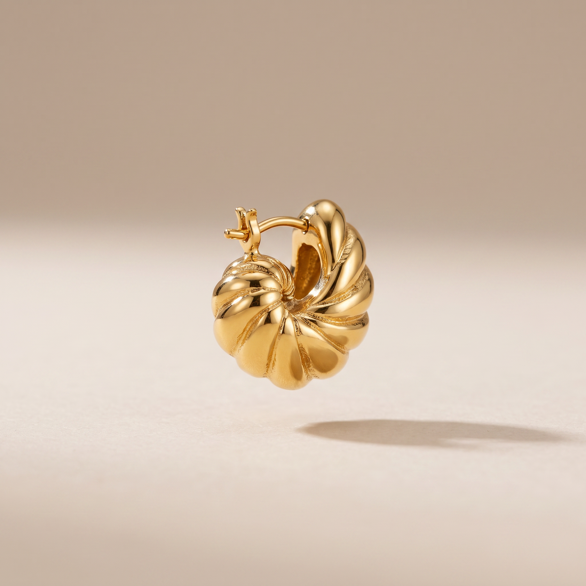 Asea Nautilus Spiral Earrings — front view