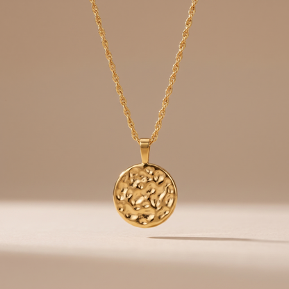 Asea Amity Hammered Necklace — front view