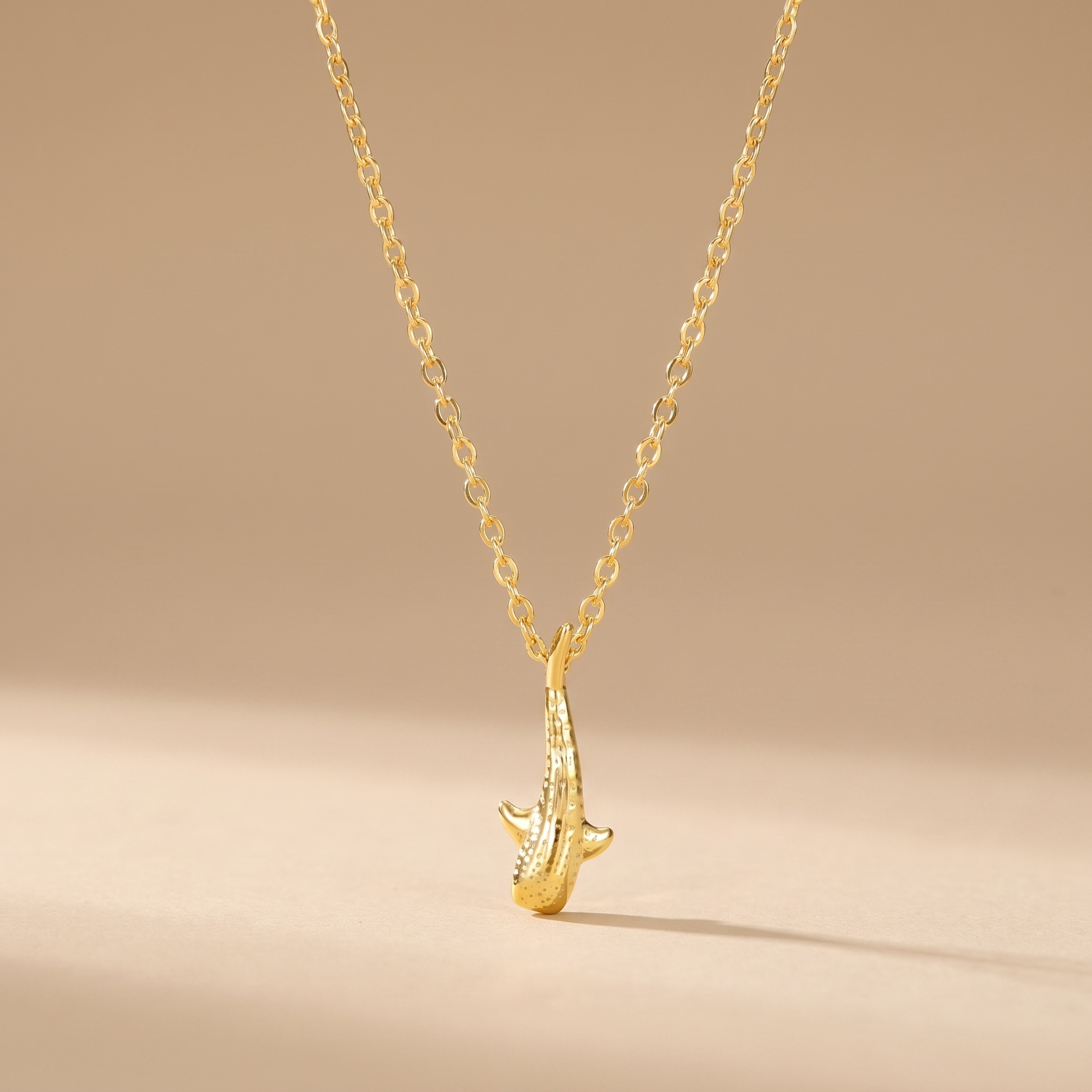 Asea Whale Shark Pendant Necklace — front view