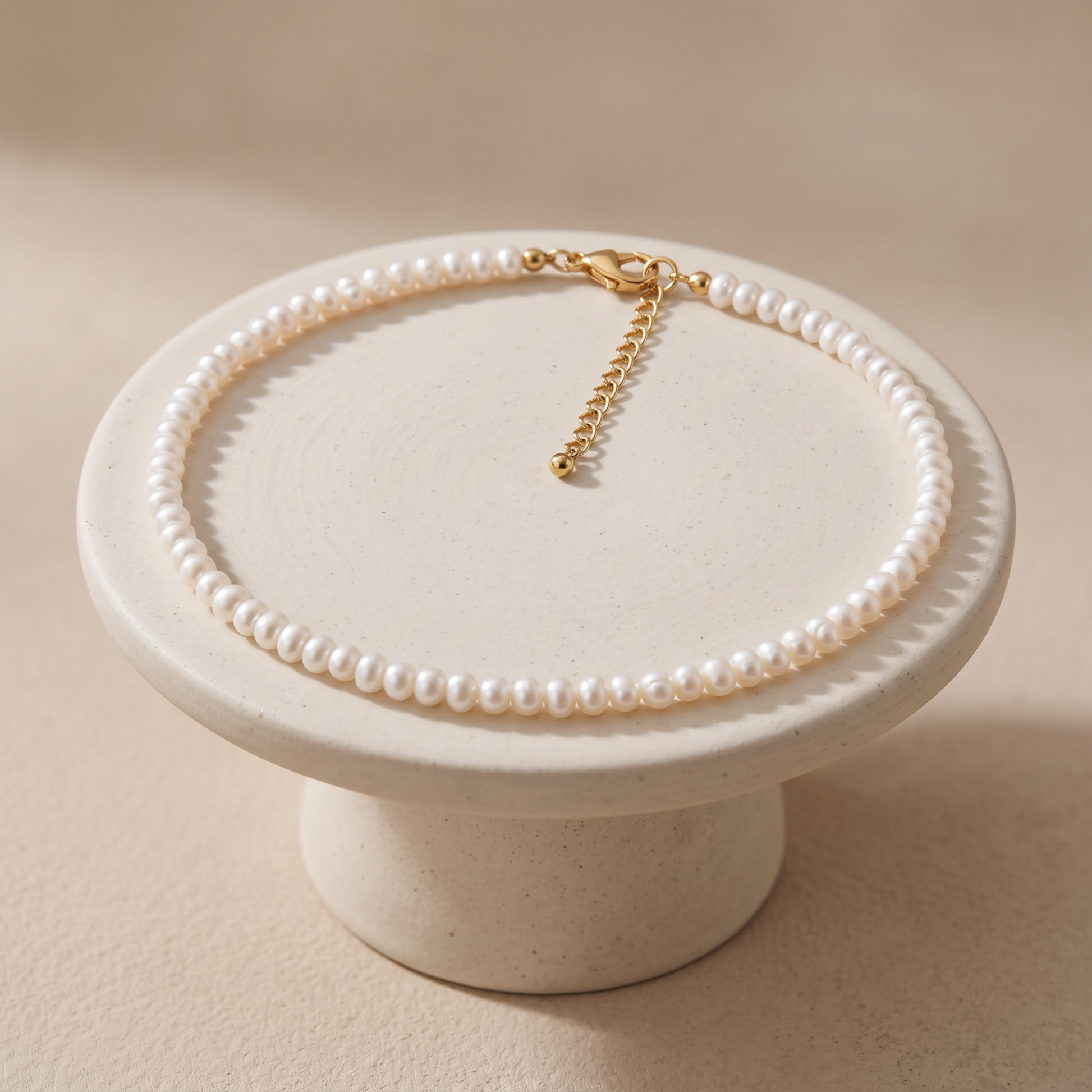 Asea Dainty Freshwater Pearl Choker — angle