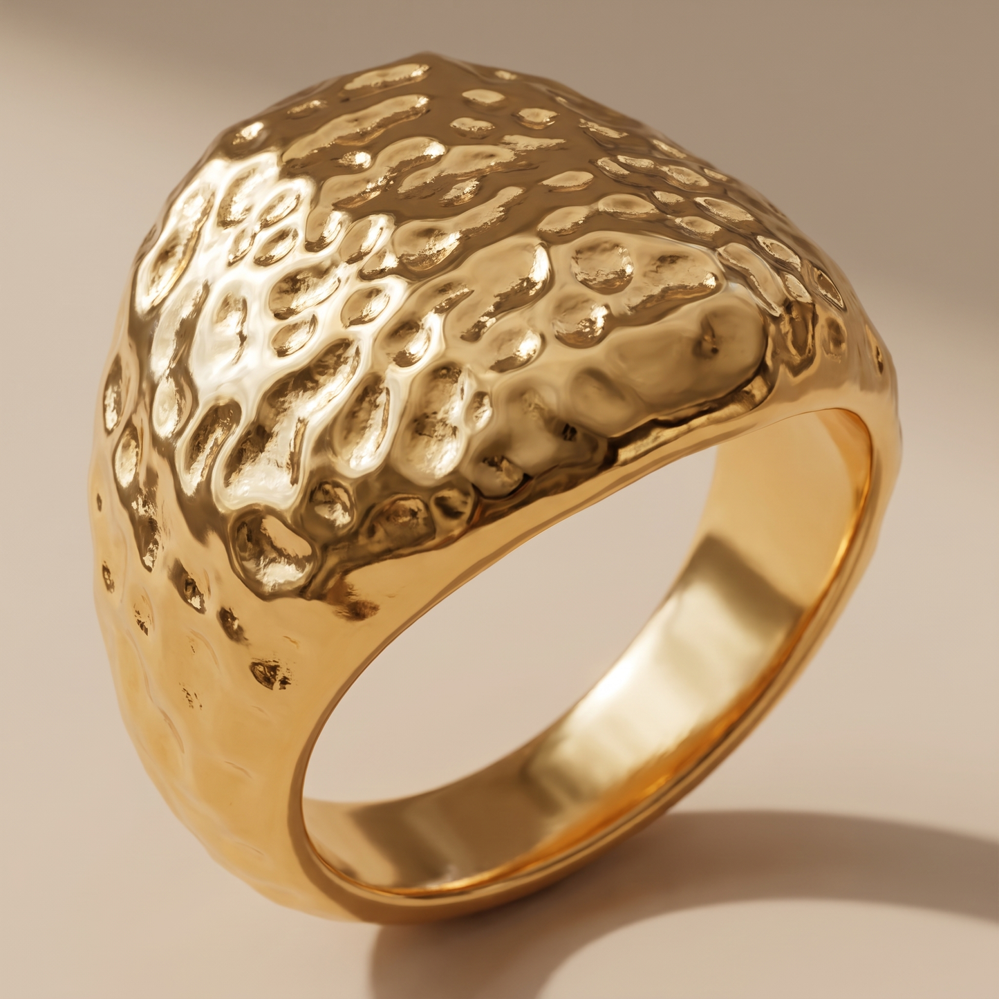Asea Molten Textured Ring — close-up detail