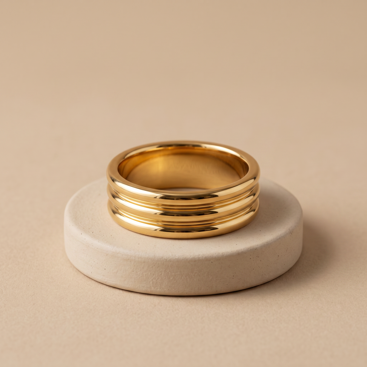 Asea Contour Layered Ring — angle