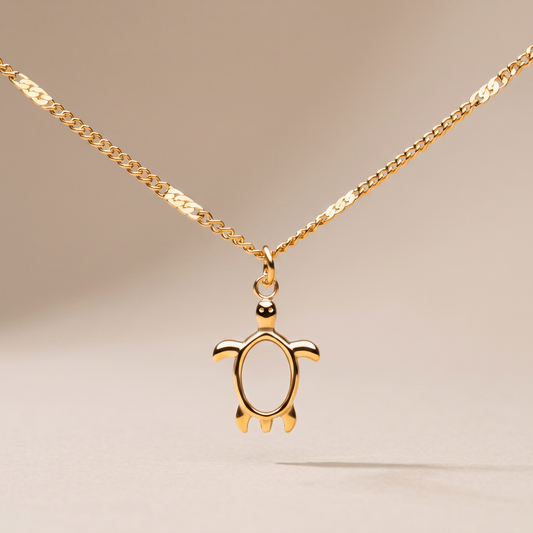 Asea Sea Turtle Guardian Necklace — front view