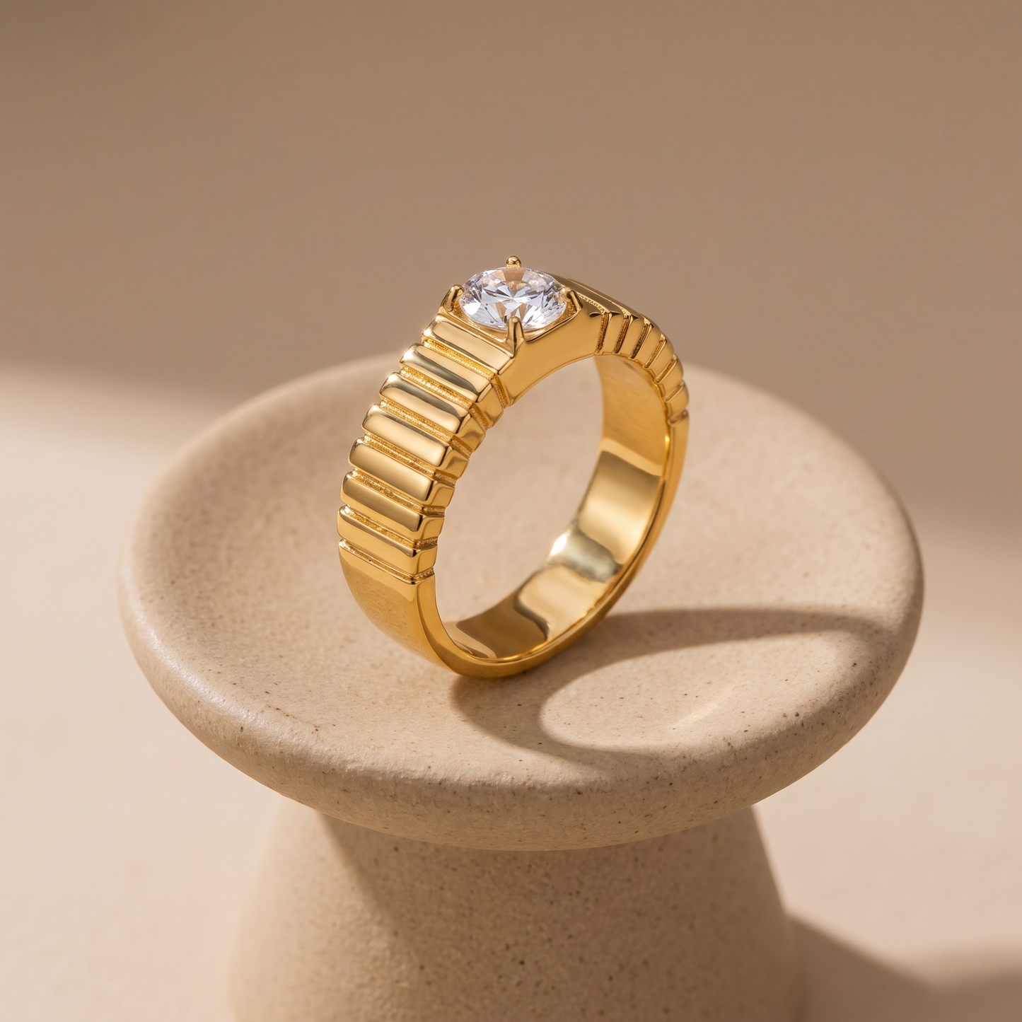Asea Sierra Bold Zircon Ring — angle