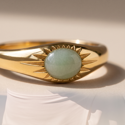 Asea Eden Jade Ring — close-up detail