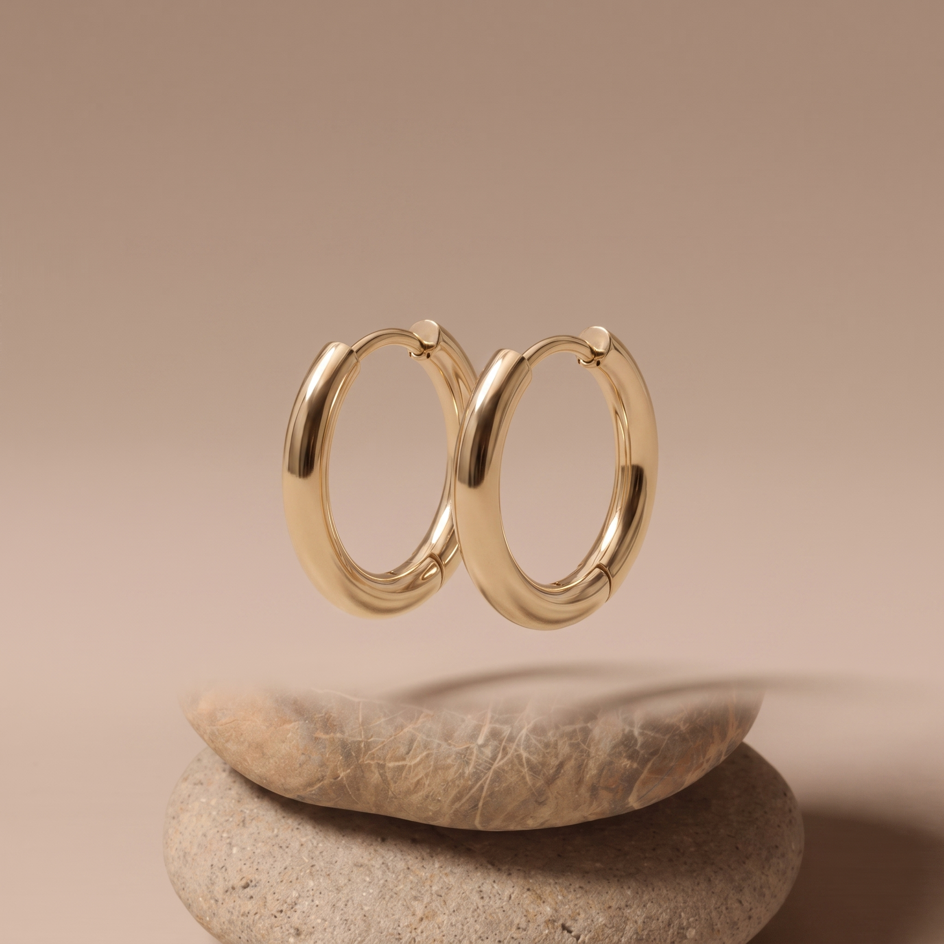 Asea Timeless Gold Hoops — 14K Gold Color
