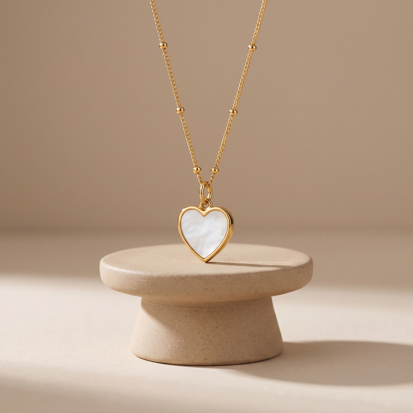 Asea Love Mother of Pearl Necklace — angle