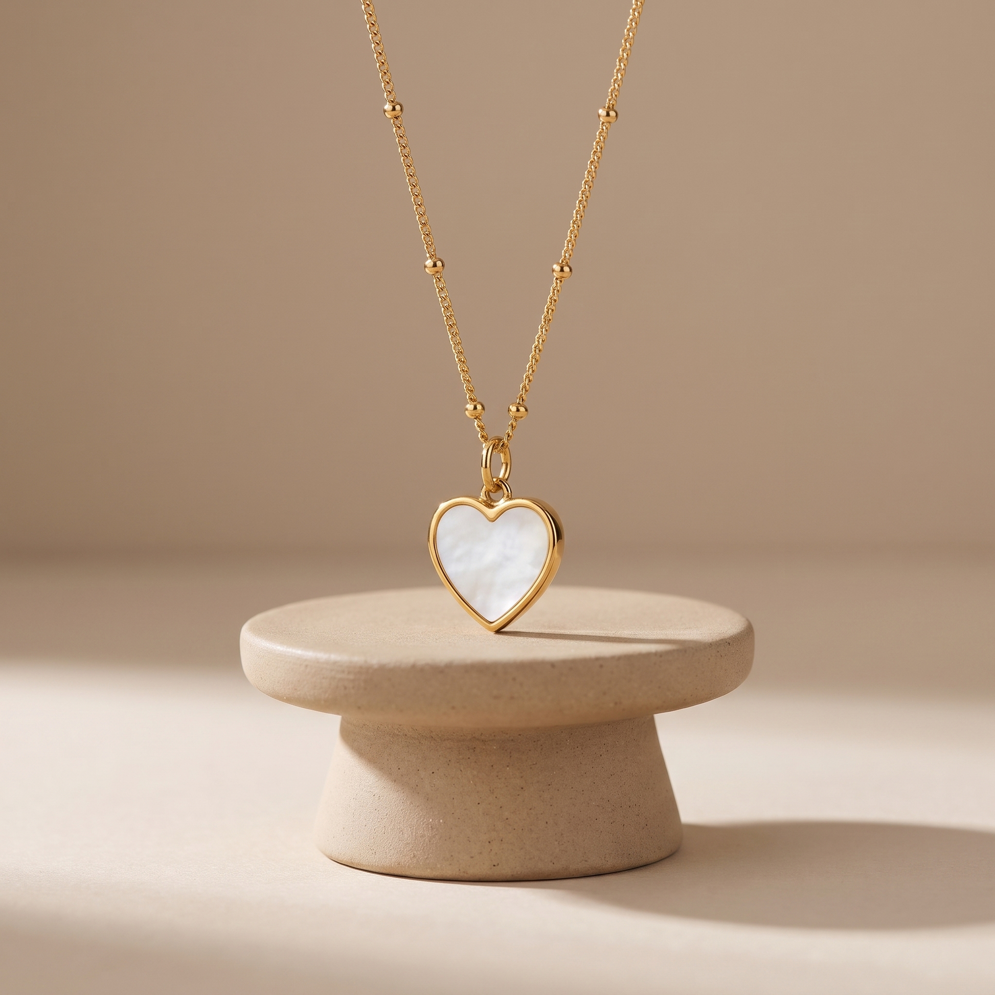 Asea Love Mother of Pearl Necklace — angle