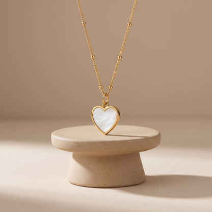Asea Love Mother of Pearl Necklace — angle