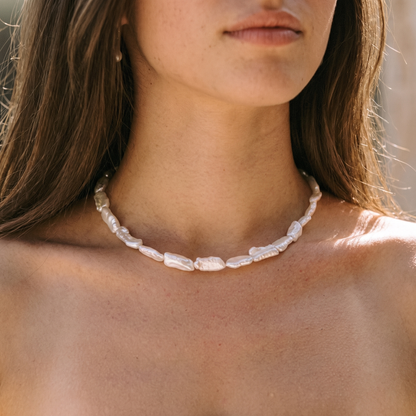 Asea Sundrenched Pearl Choker — worn by model