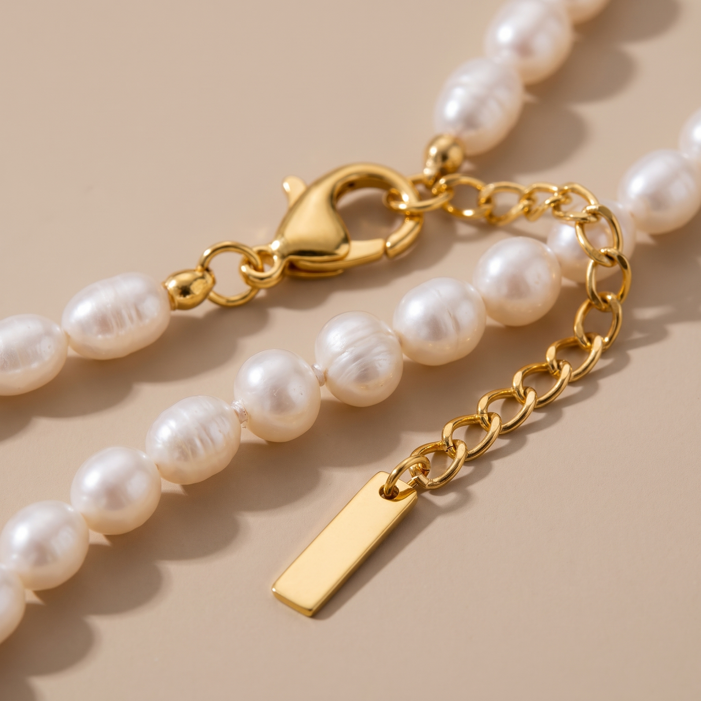 Asea Freshwater Pearl Choker Necklace — close-up detail