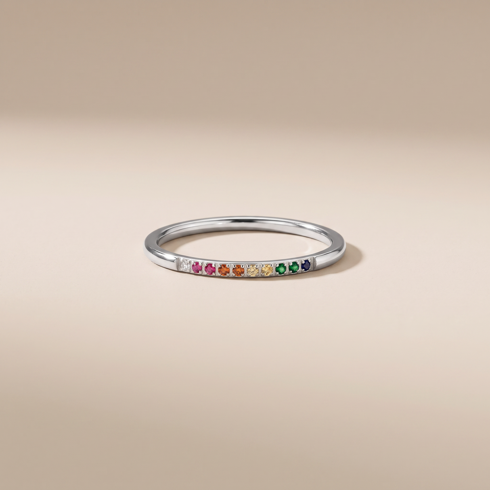 Asea Golden Hour Zircon Ring — Silver color