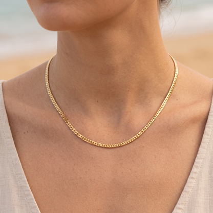Asea Polished Everyday Chain — worn by model