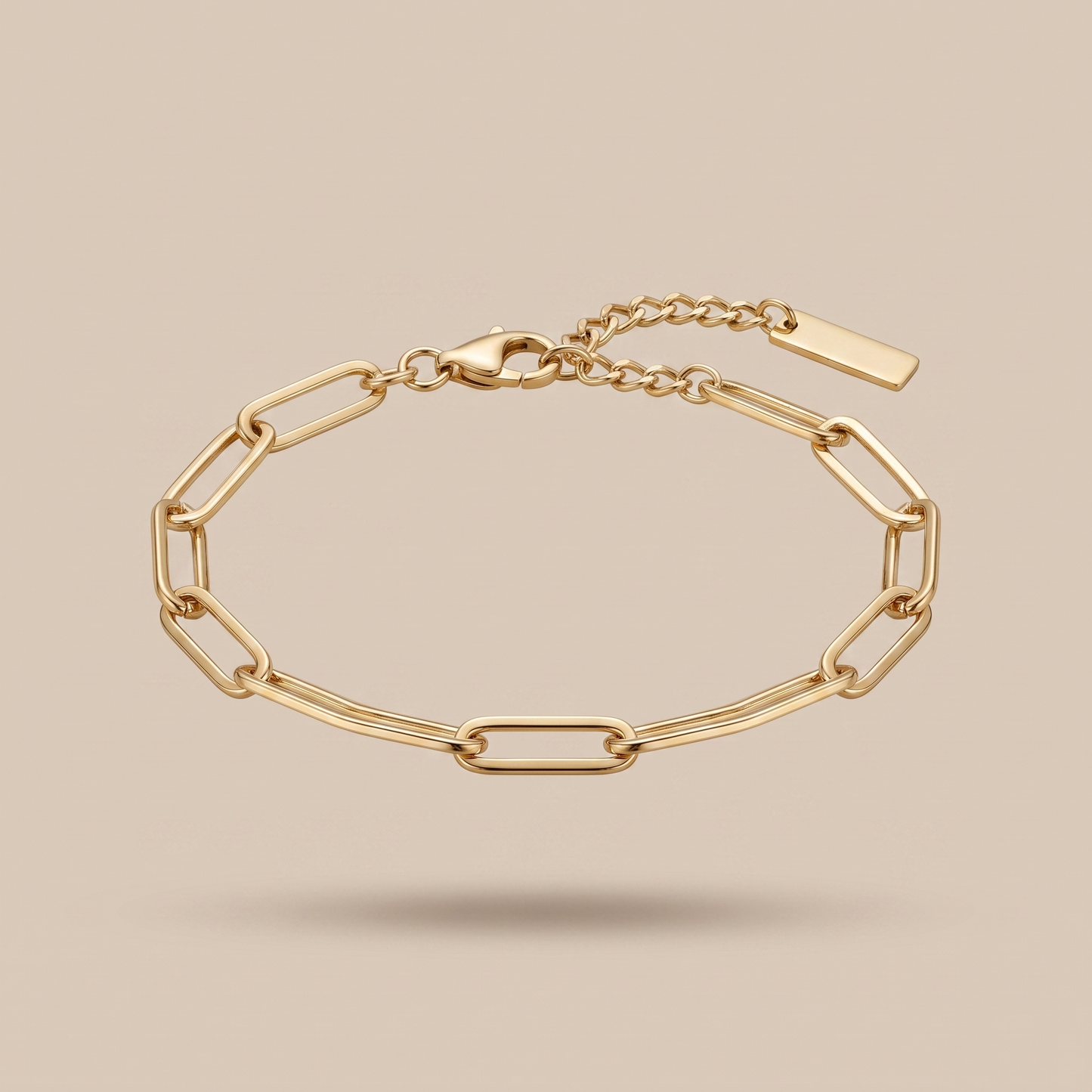 Asea Vieques Paperclip Chain Bracelet — 14K Gold Color
