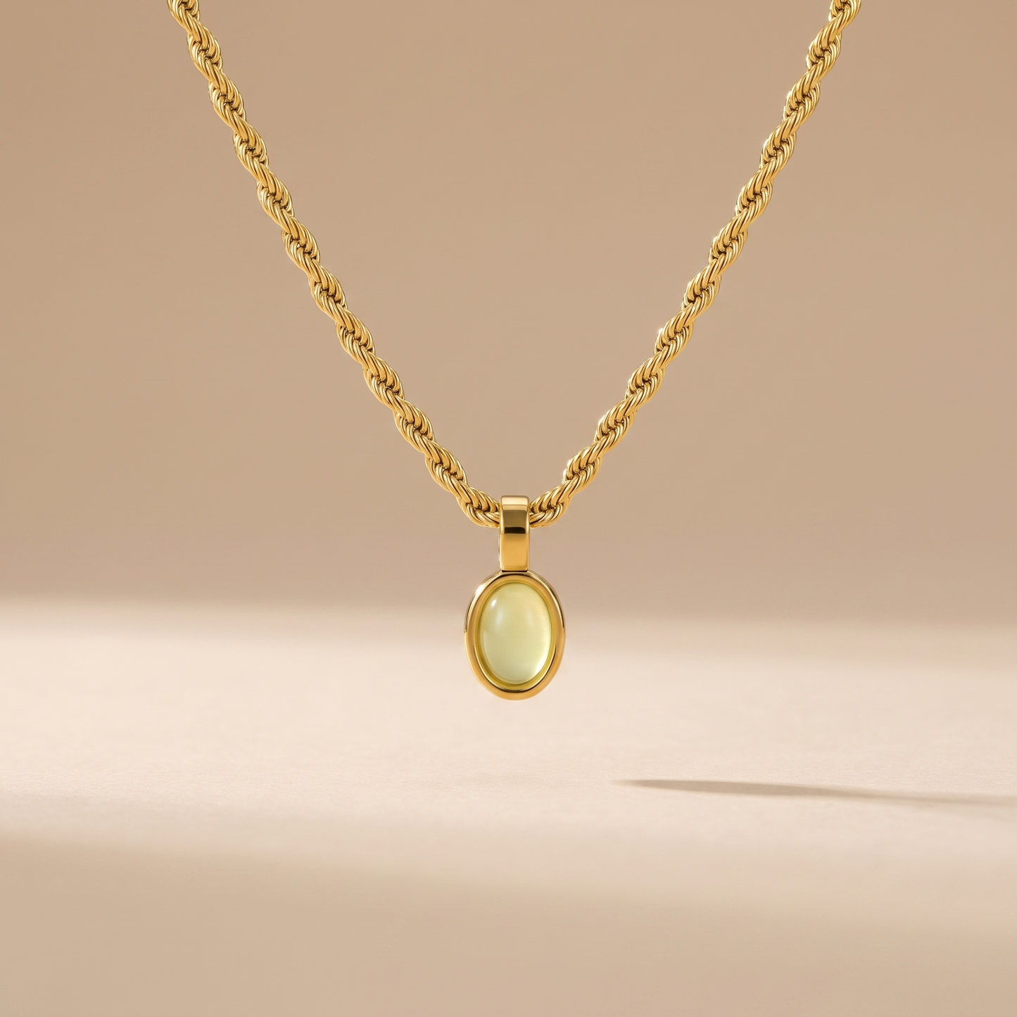 Asea Vela Aventurine Necklace — front view