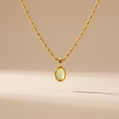 Asea Vela Aventurine Necklace — front view