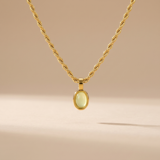 Asea Vela Aventurine Necklace — front view