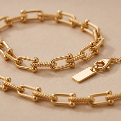Asea Island Link Chain Choker — close-up detail