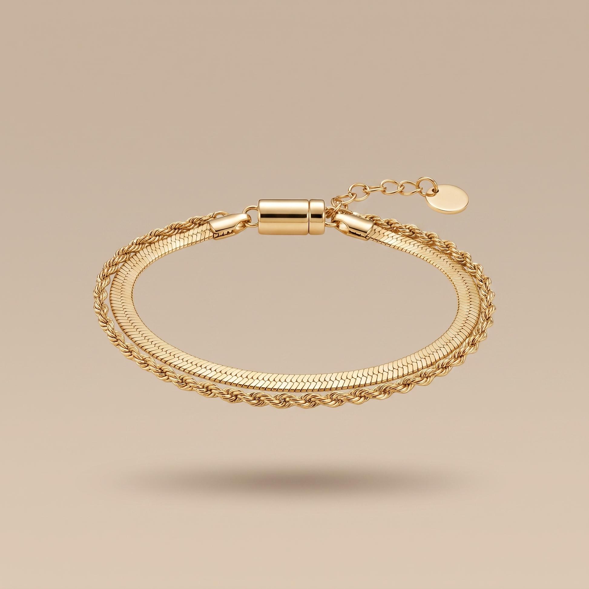 Asea Altea Double Layer Bracelet — 14K Gold Color