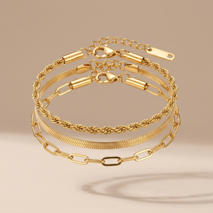 Asea Essential Bracelet Trio Set — front view