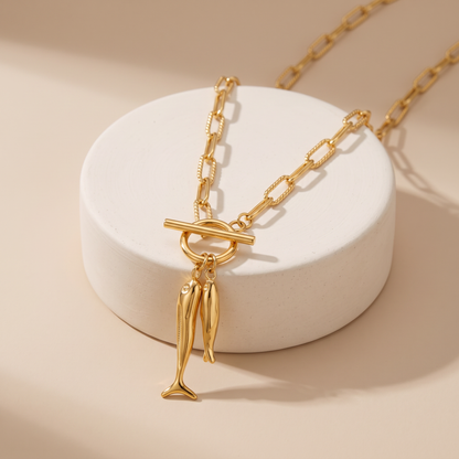 Asea Calla Fish Necklace — angle