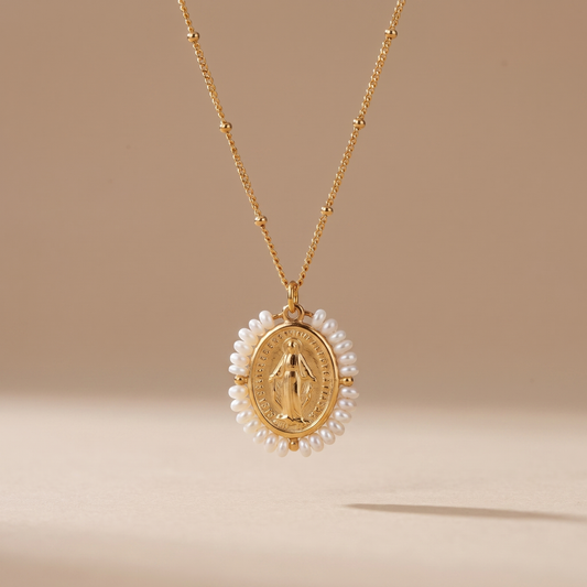 Asea Maris Pearl Necklace — front view