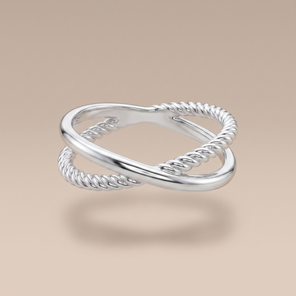Asea Unity Interlaced Ring — Silver Color