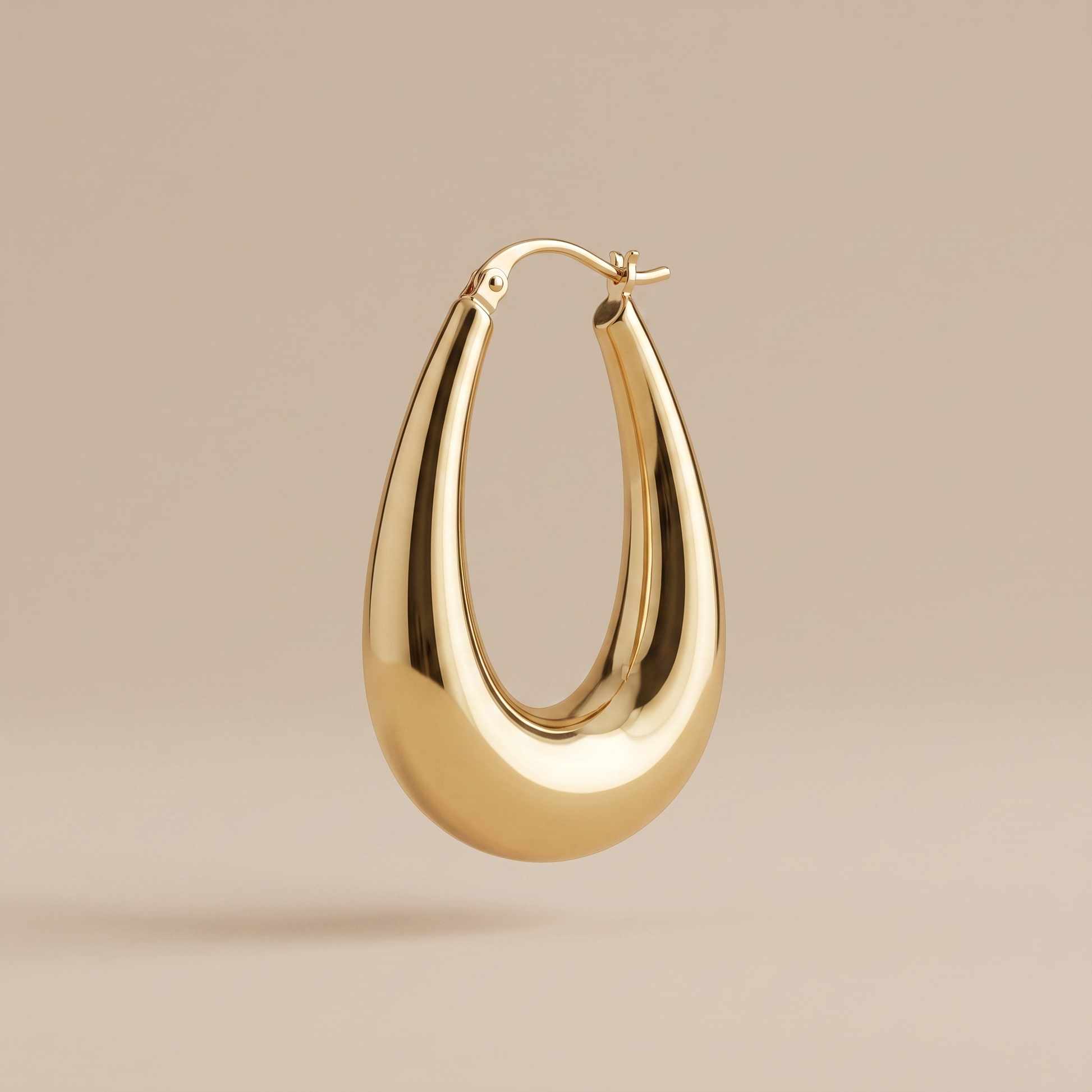 Asea Golden Drop Earrings — 14K Gold Color