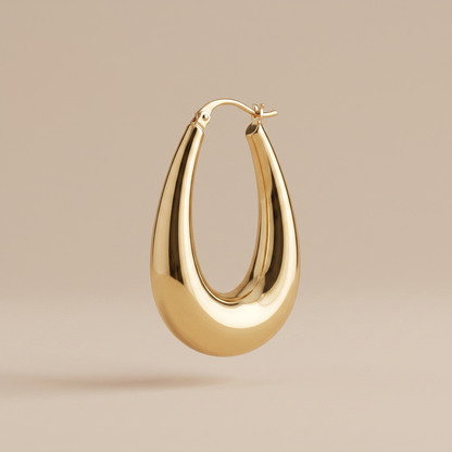 Asea Golden Drop Earrings — 14K Gold Color
